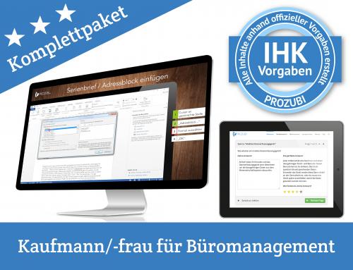 Kaufmann Frau Für Büromanagement Komplettpaket Abschlussprüfung Teil 2 • Prozubide