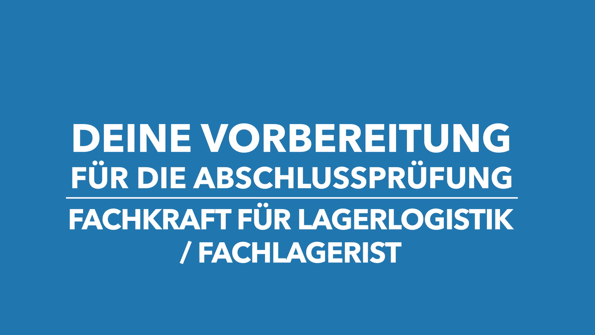Kombipaket für Fachkraft für Lagerlogistik & Fachlagerist/in