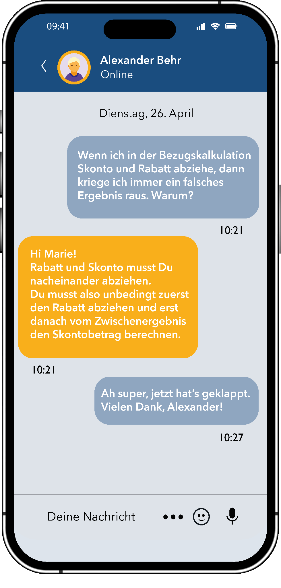 Der Expertenchat für alle Fragen zur Ausbildung